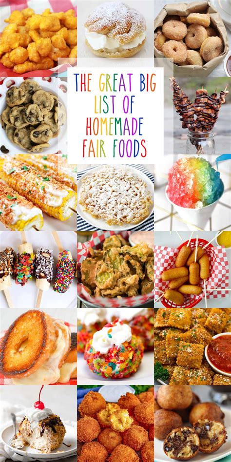 The Great Big List of Homemade Fair Foods • Sarah's Bake Studio