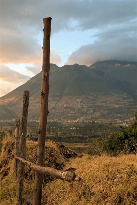 Cotacachi Volcano at Sunset, Ecuador Stock Photo - Image of beautiful ...