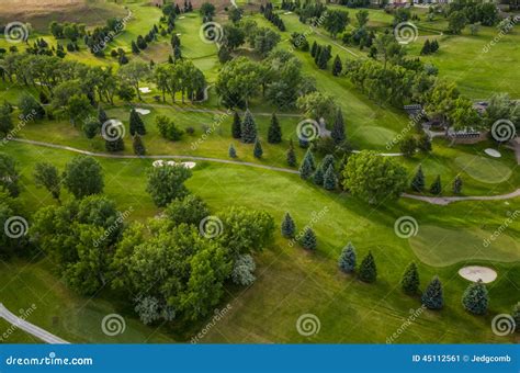 Golf Course Aerial stock image. Image of getaway, happiness - 45112561