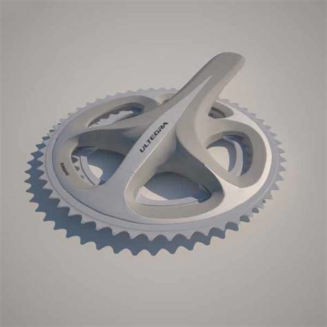 shimano ultegra crankset 3d model