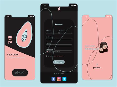 Papaya App by Yoshiwara on Dribbble