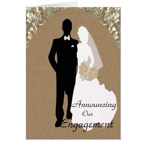 Engagement Announcement Card Template | Zazzle