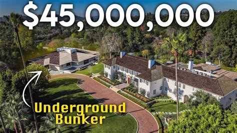 Inside a $45,000,000 Mansion With An Underground BUNKER! - YouTube