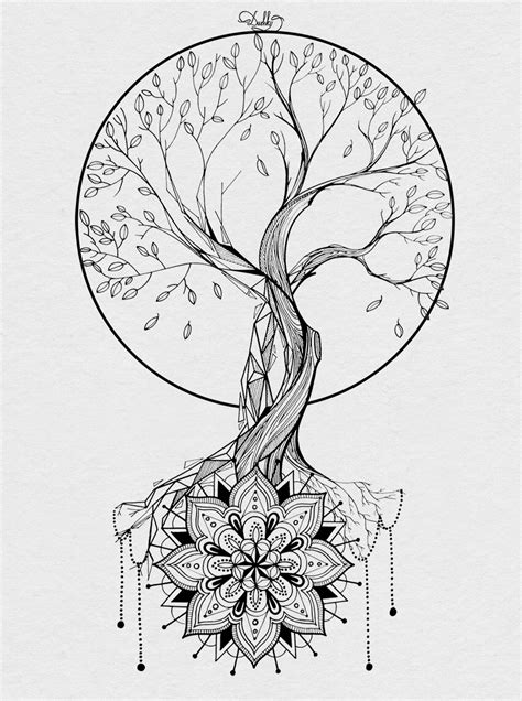 deconstructed trees - tattoo designs