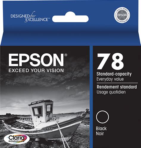 Best Buy: Epson 78 Standard Capacity Black Ink Cartridge Black T078120