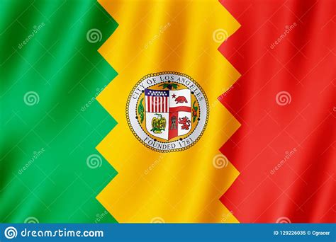 The Flag Of Los Angeles Stock Image | CartoonDealer.com #157282741