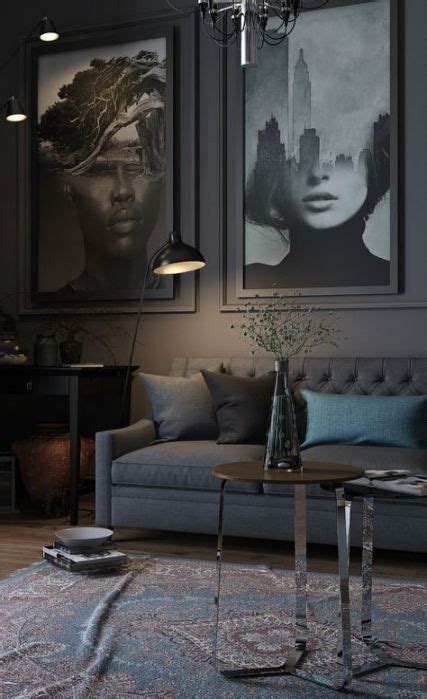 Best wall decored living room art ideas grey 62 Ideas | Apartment decorating livingroom ...