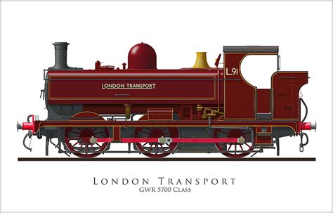 GWR 5700 Class Steam Locomotive Greeting Card by Maurice Geraghty