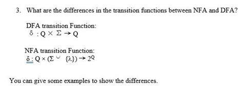 Solved 3. What are the differences in the transition | Chegg.com