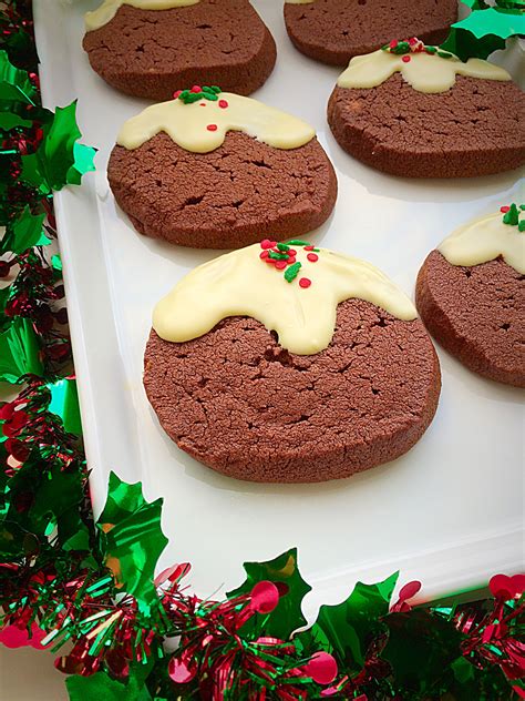 Chocolate Christmas Pudding Cookies - Feasting Is Fun