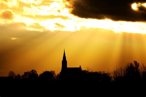 shadow of church in sun rays Free Photo Download | FreeImages