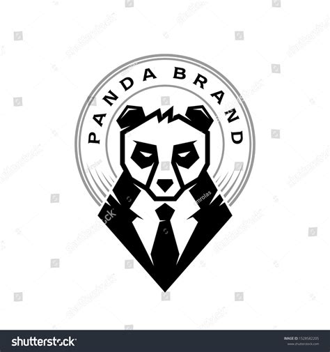 Panda Brand Logo Wearing Office Suits: Vector có sẵn (miễn phí bản ...