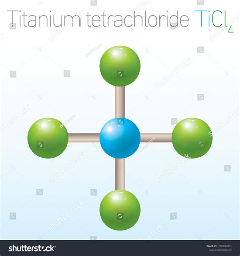 Titanium Tetrachloride Ticl4 Structural Chemical Formula Stock Vector (Royalty Free) 1696834861 ...