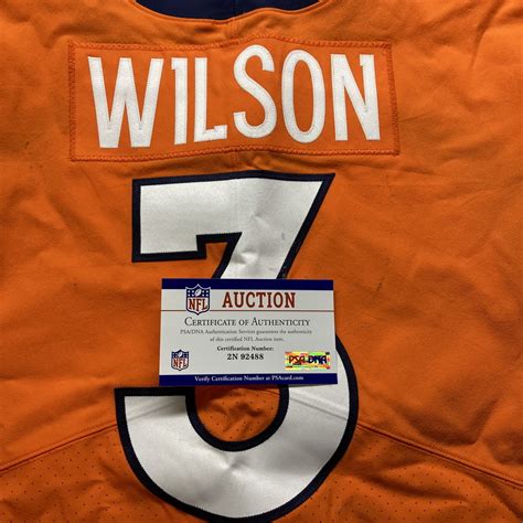 Crucial Catch - Broncos Russell Wilson Game Worn Jersey (10/06/22) Size ...