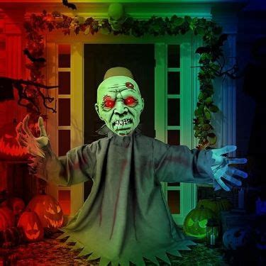 Zombie Halloween Decorations Outdoor Scary Halloween Decor Moveable ...