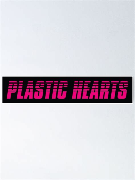 "Plastic Hearts - Miley Cyrus Plastic Hearts - Black" Poster by zbeer1 | Redbubble