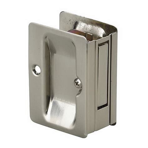 Richelieu Hardware 3-7/32 in. Brushed Nickel Pocket Door Pull with ...