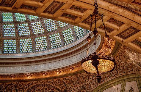 Chicago Cultural Center Tiffany Dome Photograph by Mike Burgquist