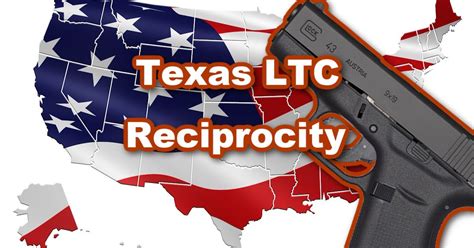 Texas LTC Reciprocity Map - Carry In 37 Other States