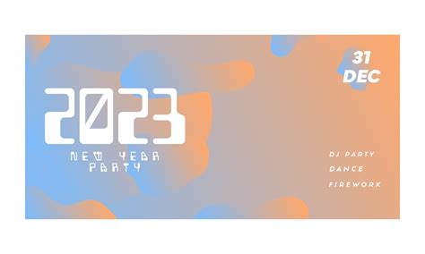 abstract 2023 new year party banner background 12245889 Vector Art at Vecteezy