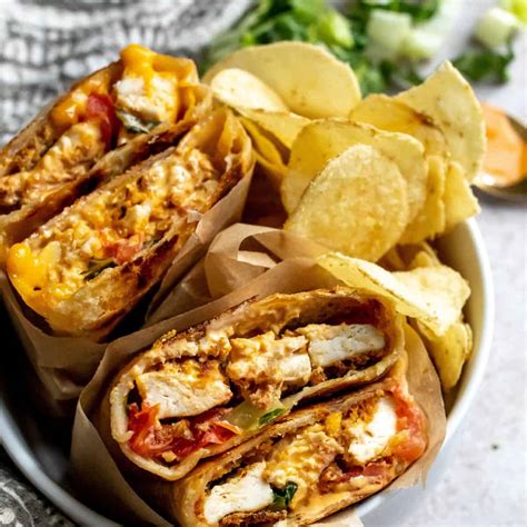 crispy chicken wrap