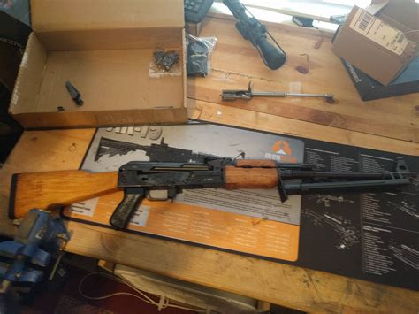 First AKM build done! Ready for a test fire. : ak47