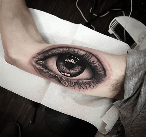 Human Eye on Guys Arm