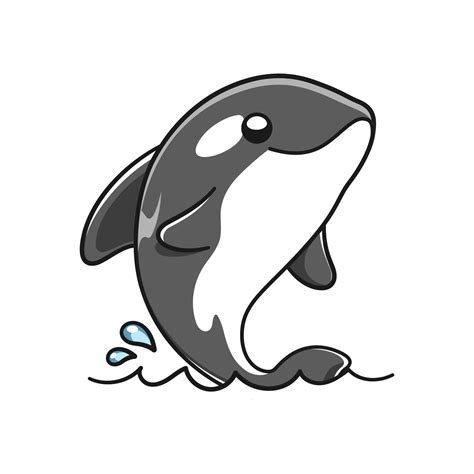 Cute Orca Whale Killer Whale Cartoon Clipart Vector Image Clip Art ...