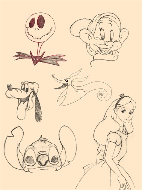 Disney Characters Sketches