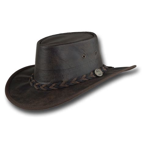 Barmah Hats 1018VB Stonewash Kangaroo Leather Hat in Vintage