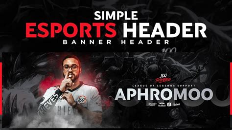 PS Tutorial: Simple Universal Esports Banner Design - YouTube