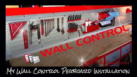 My Wall Control Pegboard Installation - YouTube