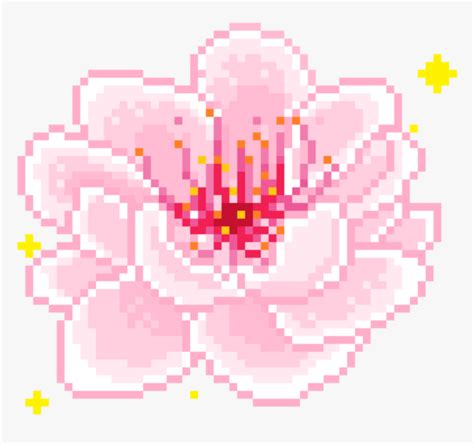 Thumb Image - Flower Pixel Art Gif, HD Png Download is free transparent ...