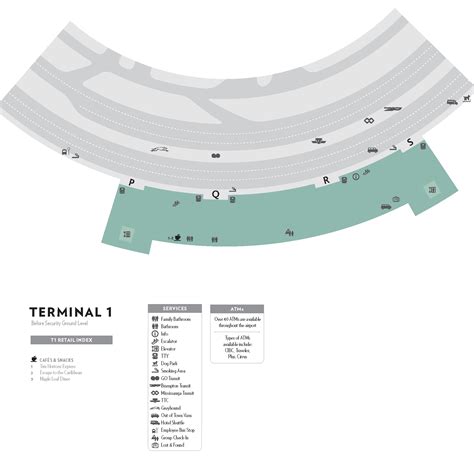 Billy Bishop Toronto City Airport Map (YTZ) - Printable Terminal Maps ...