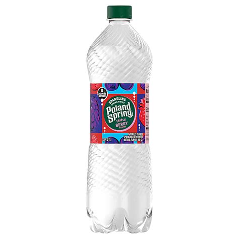 Poland Spring Spring Water, Sparkling, Triple Berry Flavor 33.8 fl oz ...