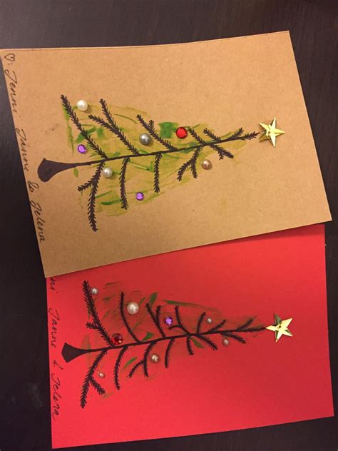 joulu, kortti, diy, christmas, card, 2015, joulukuusi, christmas tree ...