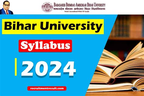 Bihar University Syllabus 2023| BRABU UG/PG Courses Syllabus PDF- Download