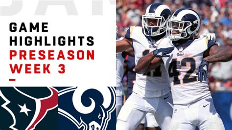 Houston Texans vs. Los Angeles Rams highlights | Preseason Week 3