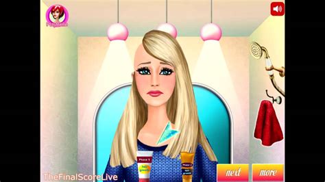 Barbie Hair Salon Games - YouTube