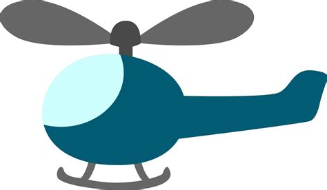 Blue helicopter, illustration, vector on white background. 13555424 ...