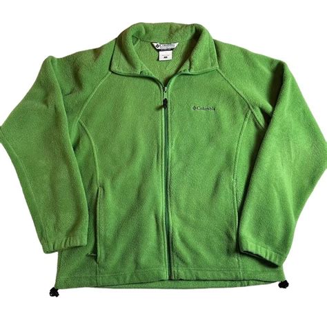 Columbia Columbia Fleece Full Zip Up Green Jacket Womens size Large | Grailed