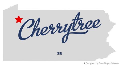 Map of Cherrytree, PA, Pennsylvania