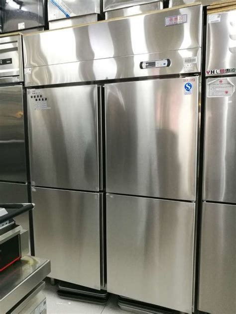 Stainless Steel 4 Door Commercial Refrigerator Freezer With 1.0m³ Capacity