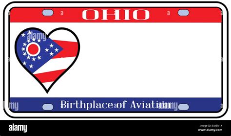 Ohio License Plate Stock Vector Image & Art - Alamy