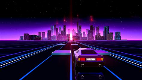 Neon Car City Wallpaper 47378 - Baltana