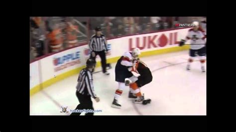 Hockey Fight 1 Zac Rinaldo vs Eric Gudbranson - YouTube