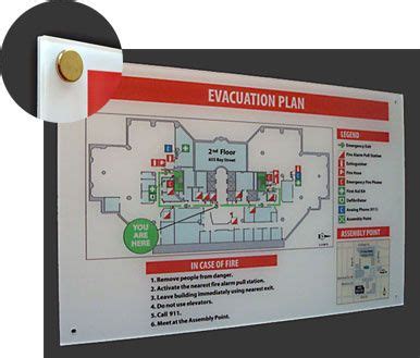 Building Evacuation Plans, Emergency Evacuation Maps and Sign Holders ...