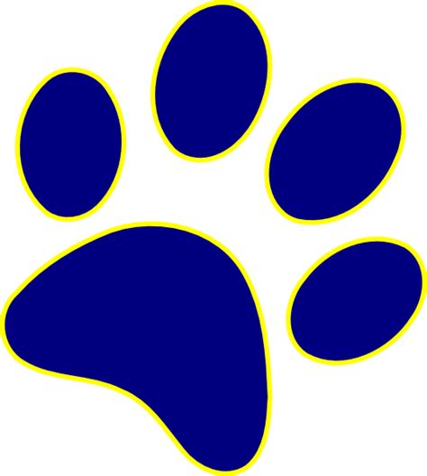 Blue Wildcat Paw Logo - LogoDix