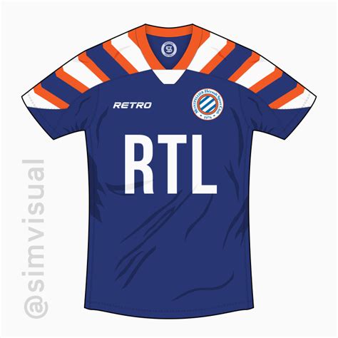 Montpellier HSC Home Shirt - Retro