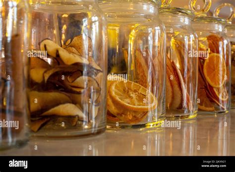 Dried fruits used to make cocktails at the bar Stock Photo - Alamy